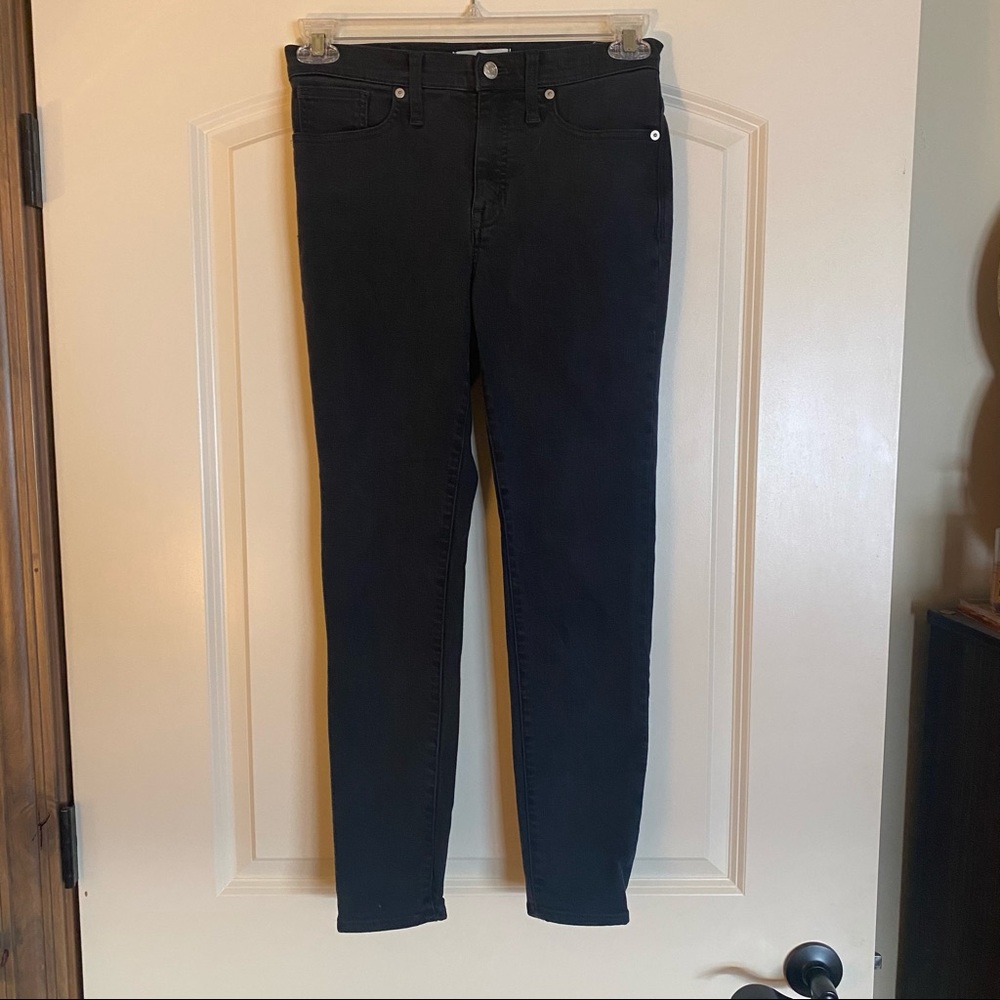 Madewell Black High Rise Skinny Jeans